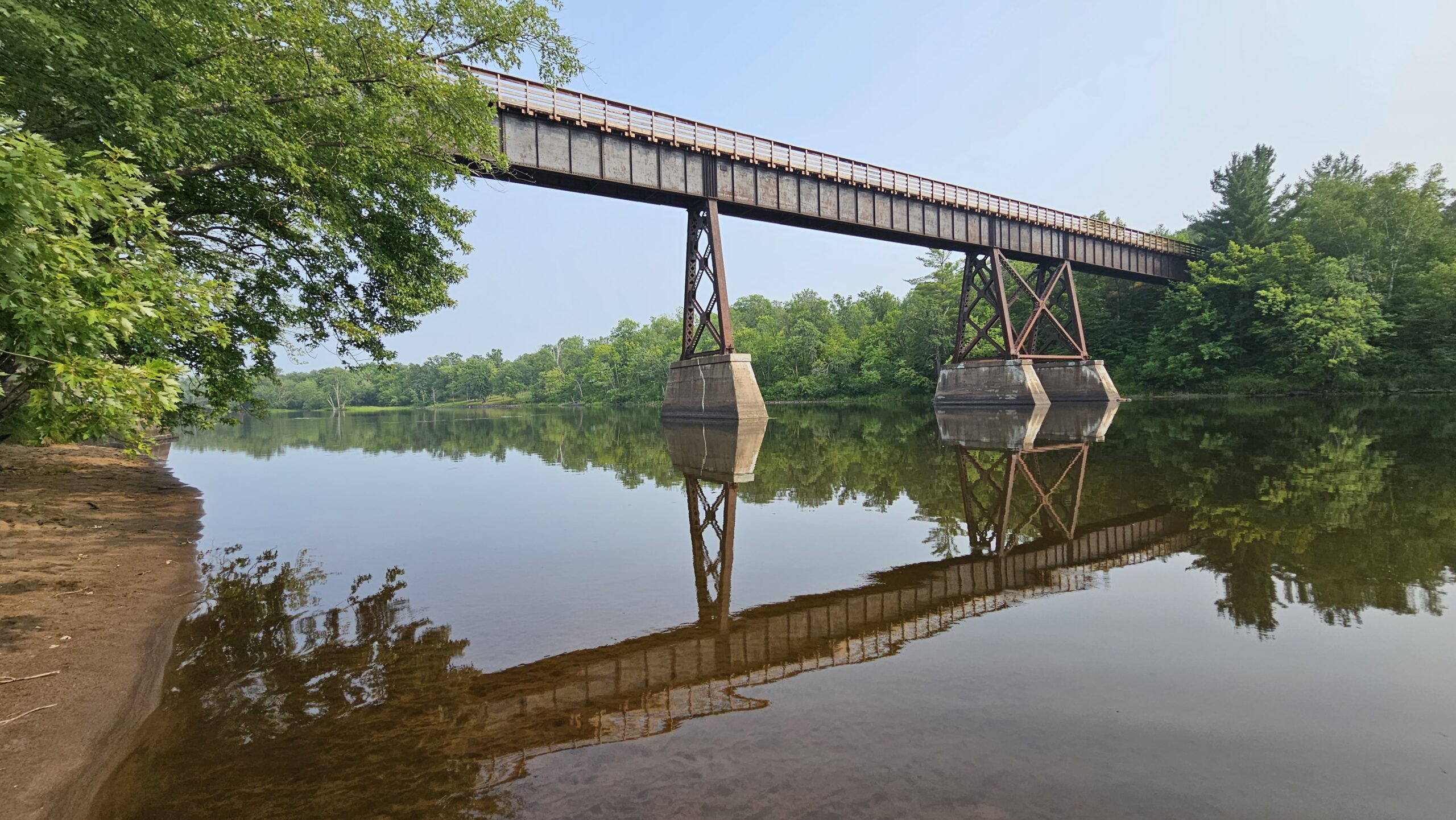 gandy dancer bridge on the st croix river