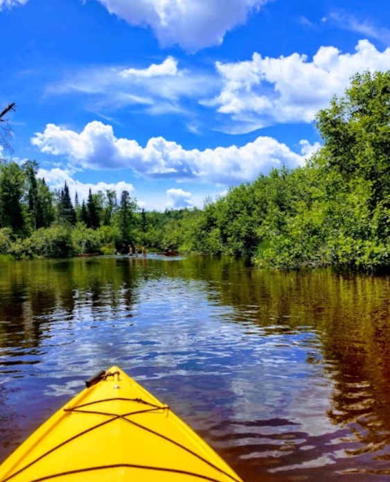 kayak on the namekagon river wisconsin