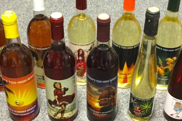 a bottle of wine