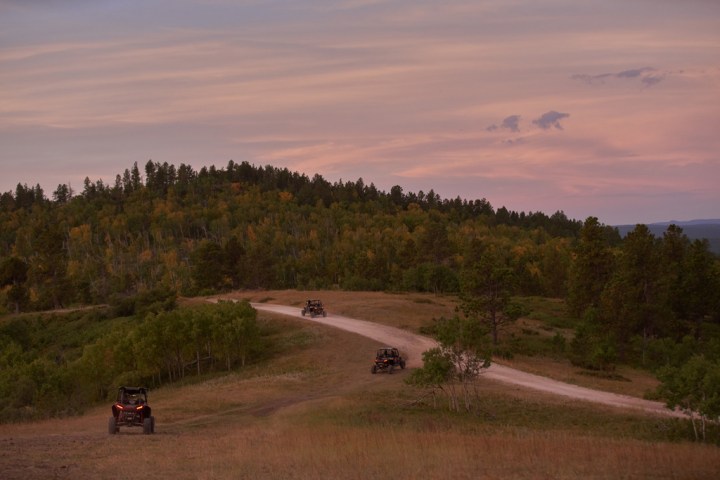 a close up of a country road